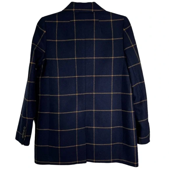 Madewell Larsen 1-Button Wool Blend Windowpane Blazer - Picture 3 of 14
